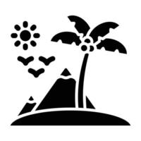 Island Icon Style vector