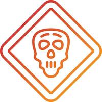 Danger Sign Icon Style vector