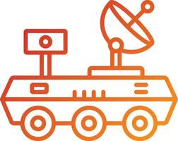 Mars Rover Icon Style vector