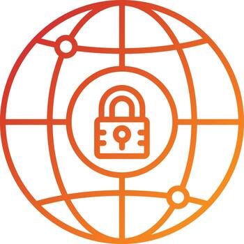 Security Network Icon Style vector
