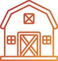 Barn Icon Style vector