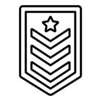 Army Chevron Icon Style vector