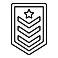 estilo de icono de chevron del ejército vector