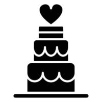 Wedding Cake Icon Style vector