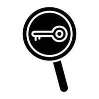 Keywords Search Icon Style vector