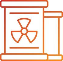 Nuclear Waste Icon Style vector