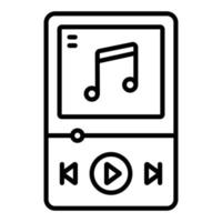 estilo de icono de reproductor de música vector