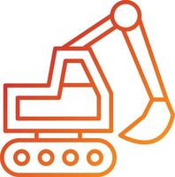 Backhoe Icon Style vector