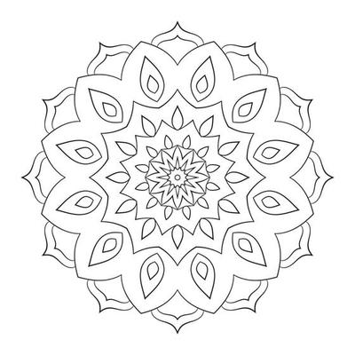 simple mandala art adult coloring book for relaxation and mental