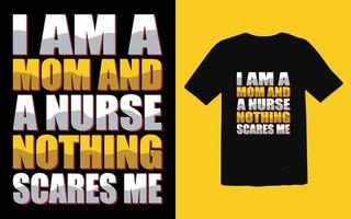 Nurse t-shirt design graphic typographic vector, royalty-free vector