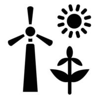 Energy Sources Icon Style vector