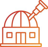 estilo de icono de observatorio vector