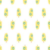 Fruit ice. Ice cream pattern. Pattern for textiles, fabrics, napkins, cafes. vector
