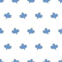 Vector abstract pattern with blue elements. Pattern for textiles, curtains, wallpaper.