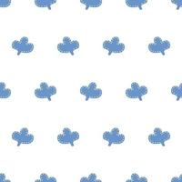 Vector abstract pattern with blue elements. Pattern for textiles, curtains, wallpaper.