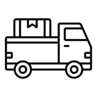 Pickup Truck Icon Style vector