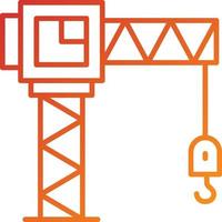 Tower Crane Icon Style vector