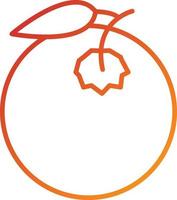 estilo de icono naranja vector