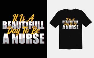 Nurse t-shirt design graphic typographic vector, royalty-free vector