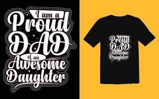 Father's day typographic T-shirt Design vector, Trendy Dad T-shirt Design vector