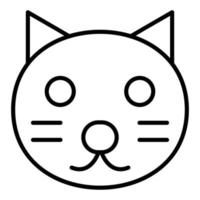 estilo de icono de gato vector