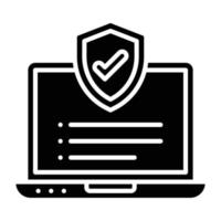 estilo de icono antivirus vector