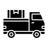 Pickup Truck Icon Style vector