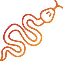 estilo de icono de serpiente vector