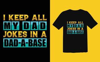 Father's day typographic T-shirt Design vector, Trendy Dad T-shirt Design vector