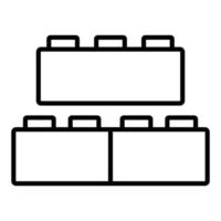 Bricks Toys Icon Style vector