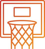 Basketball Hoop Icon Style vector