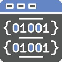 Binary Code Icon Style vector