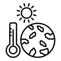 Global Warming Icon Style vector