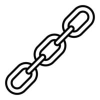 estilo de icono de cadena vector