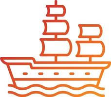 Galleon Icon Style vector