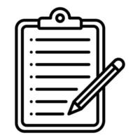 Taking Notes Icon Style vector