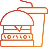 Fast Food Icon Style vector