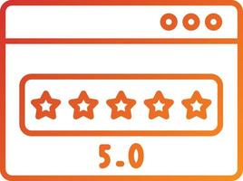 Website Rating Icon Style vector