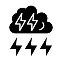 Thunderstorm Icon Style vector