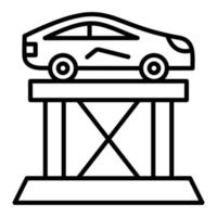 estilo de icono de ascensor de coche vector