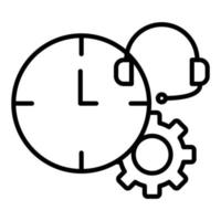 Time Management Icon Style vector