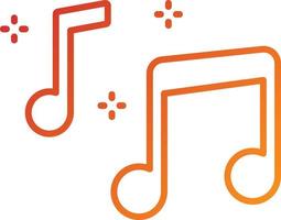 Musical Note Icon Style vector