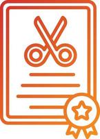 Certificate Icon Style vector
