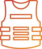 Bulletproof Vest Icon Style vector