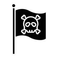 estilo de icono jolly roger vector