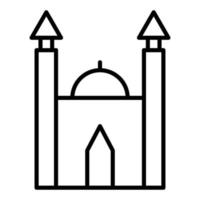 estilo de icono de mezquita vector