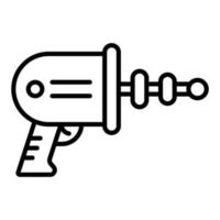estilo de icono de pistola espacial vector