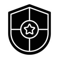 Police Shield Icon Style vector