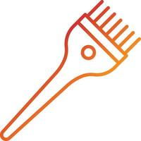 Hair Dye Brush Icon Style vector