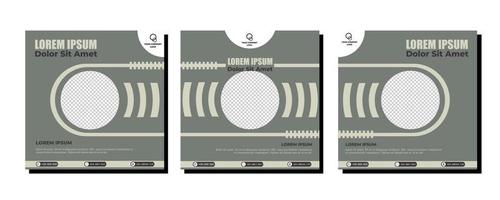 diseño moderno de plantillas de publicaciones en redes sociales, para marketing digital en línea vector